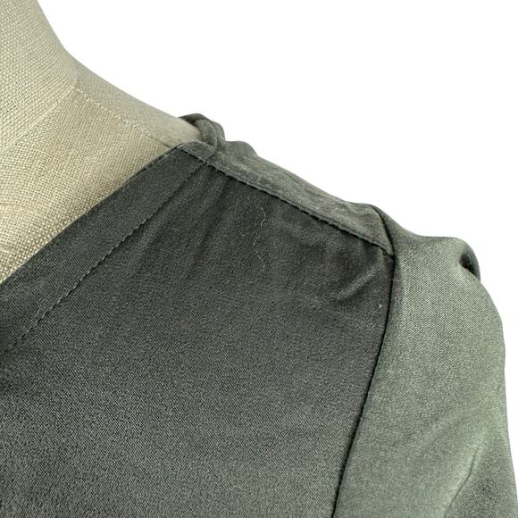 BEATA B-E-A-T-A Ruth Satin Blouse Gray Dolman Women's Size Small Medium NWT - Picture 4 of 7